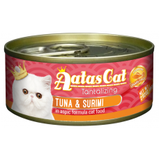 Aatas Cat Tantalizing Tuna & Surimi 80g Carton (24 Cans)